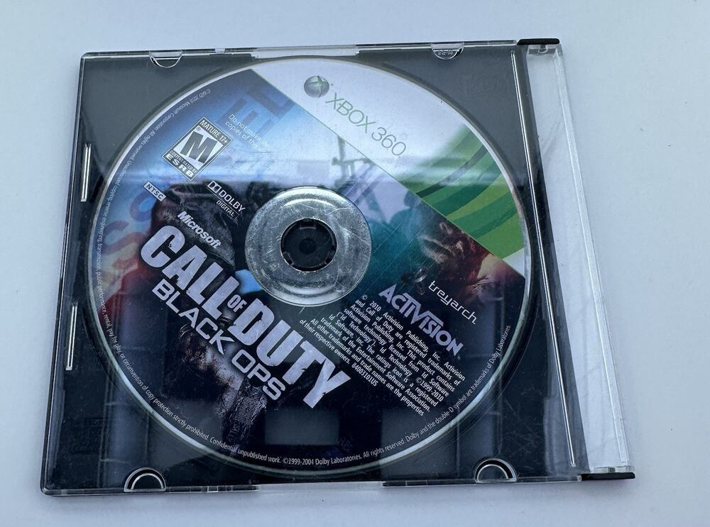 Call of Duty Black Ops Microsoft Xbox 360 Vintage Retro Gaming Fats Shipping